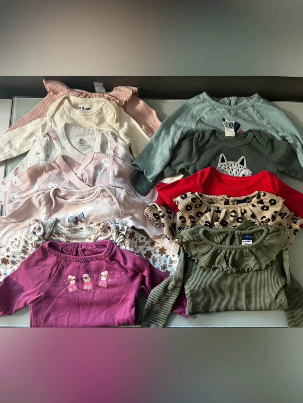 Lot Of 12 Long Sleeve Onesies